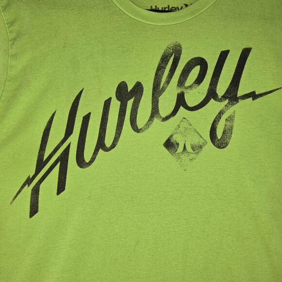 Y2K Style Hurley Green Men's T-Shirt Size M - Picture 3 of 8